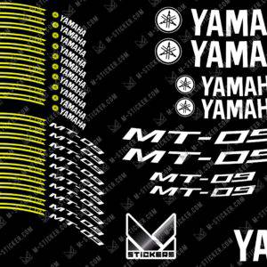 Stickers jante Yamaha MT-09