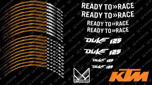 Stickers jante KTM Duke 125 – Bild 3