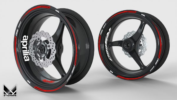 Decal per cerchi Aprilia RS 660 rosso