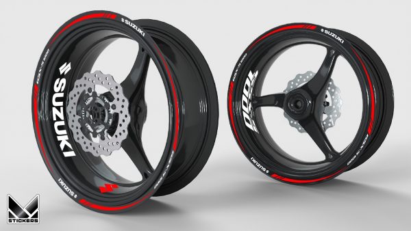 KIT DECORATIVO CERCHI GSX-S 1000 rosso