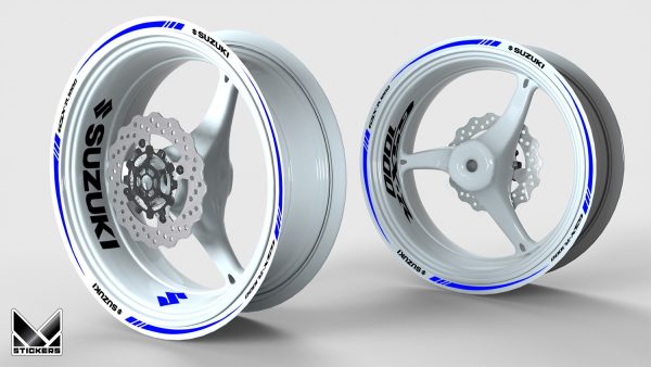 Kit de decoração de rodas Suzuki GSX-R 1000 azul