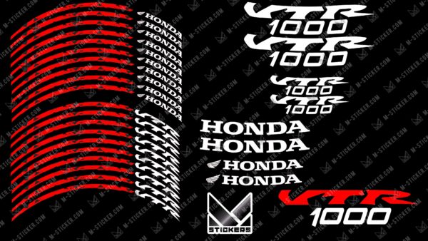 VTR 1000 decal sheet