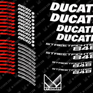 Stickers jante Ducati Streetfighter 848