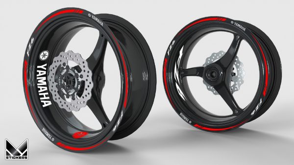 Dekor-Kit Felgen Yamaha FZ6 rot