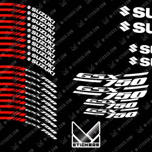 Stickers jante Suzuki GSX 750