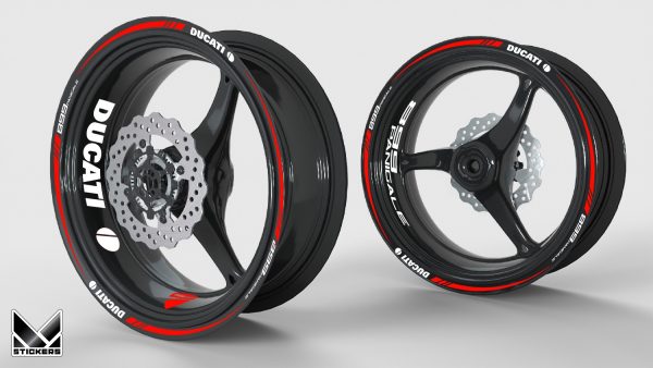 Ducati Panigale 899 red wheel rim decorative kit
