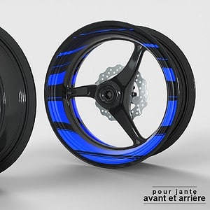 Velgenstickers Ring – Race Line<span> – </span>Blauw