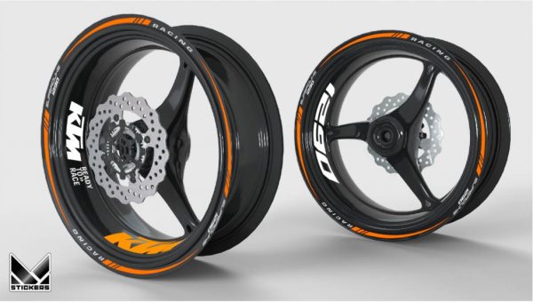 Kit de decoração de rodas KTM Superduke 1290 laranja