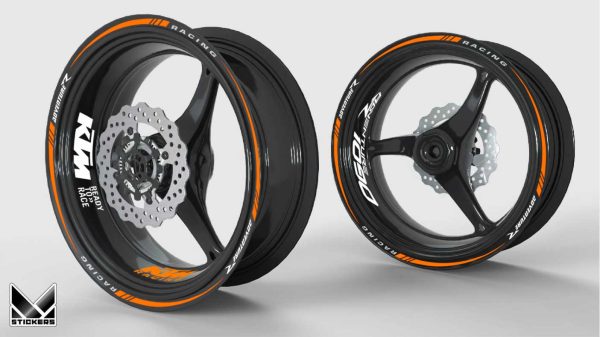 Kit adesivos rodas KTM 1090 Adventure laranja