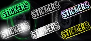 stickers moto holographique