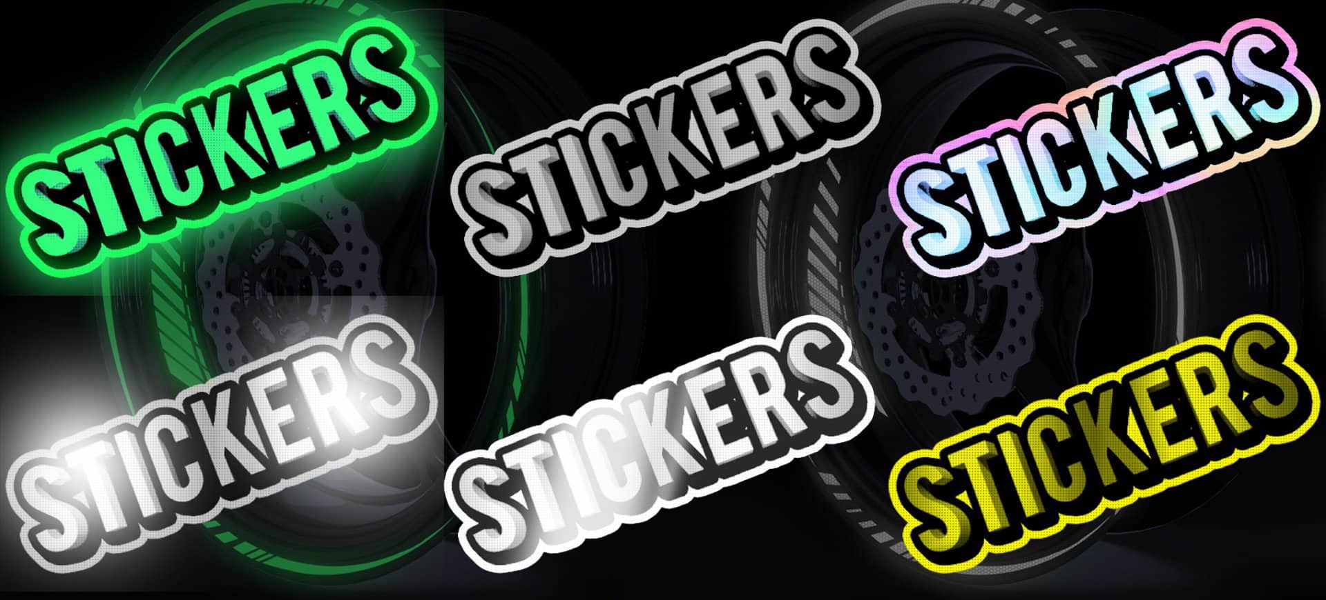 Motorcycle sticker effect