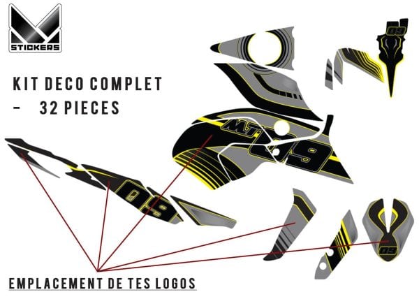 Kit déco Yamaha MT-09 - Race 1 - - Image 2