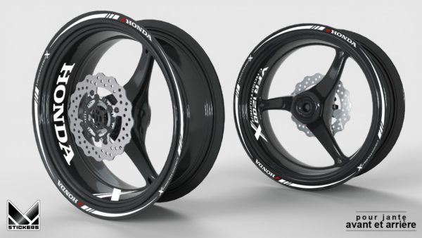 Fahrzeugaufkleber Felgen Honda VFR 1200 Crosstourer weiß