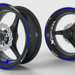 Autocollants Jantes Moto - Bandes Colorées étanches, Pour VFR1200X Crosstourer (2012-2020)