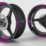 Autocollants Jantes Moto 19/17 Pouces - Bande Décorative étanche - Couleurs Vives - Pour VFR1200X Crosstourer 2012-2020 - Personnalisation Look Et Protection - 3