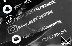 Decais de rede sociais para motos