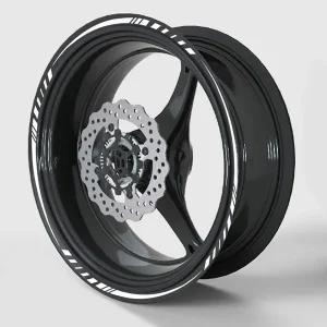 Motorcycle wheel stickers
