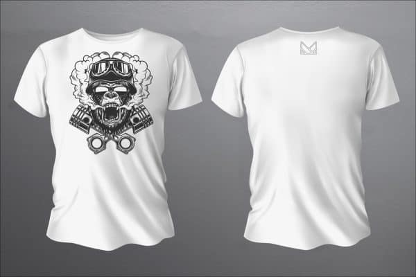 T-shirt moto Monkey - Imagem 2