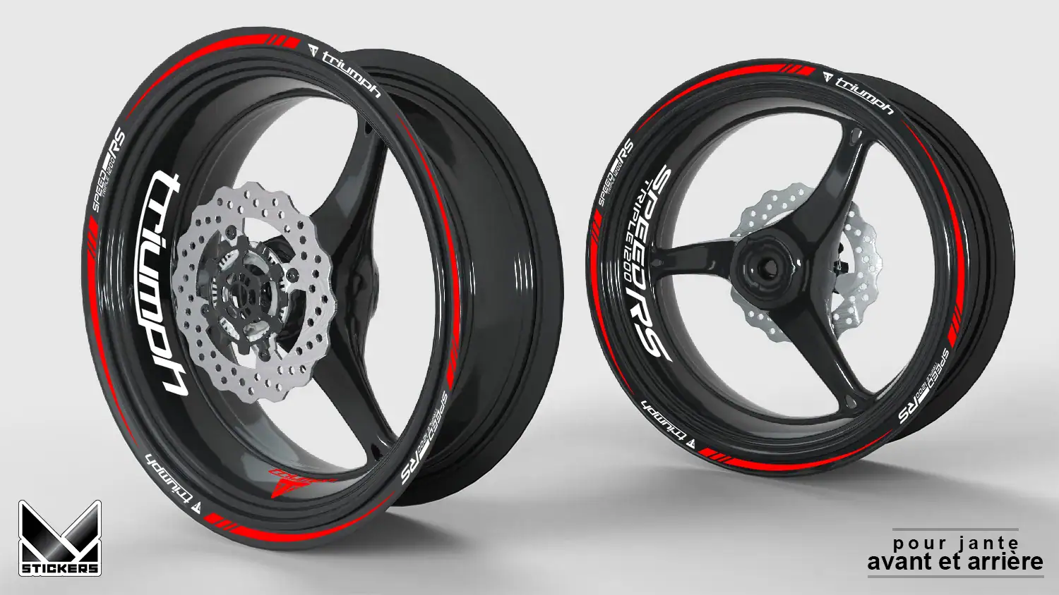 Triumph SpeedTriple 1200 RS Felgenaufkleber - Dekor-Set Für 2 Felgen