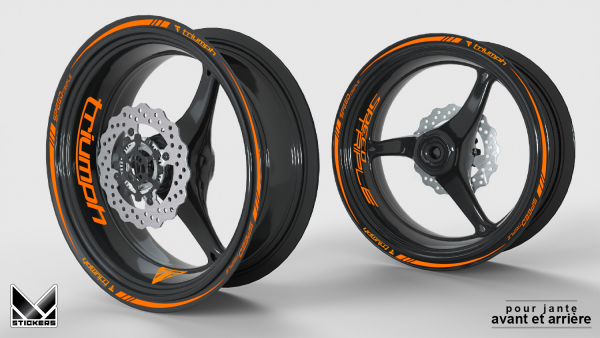 Triumph SpeedTriple Rim Stickers - CLEARANCE