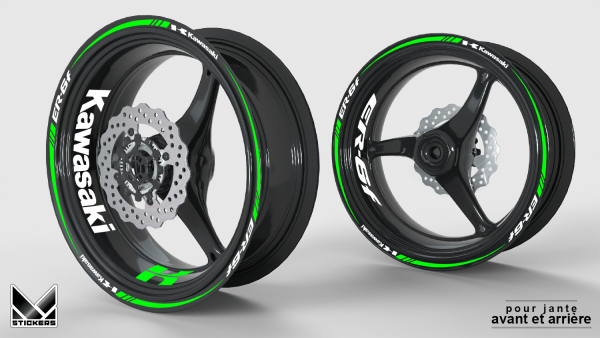 Kawasaki ER6-F rim stickers