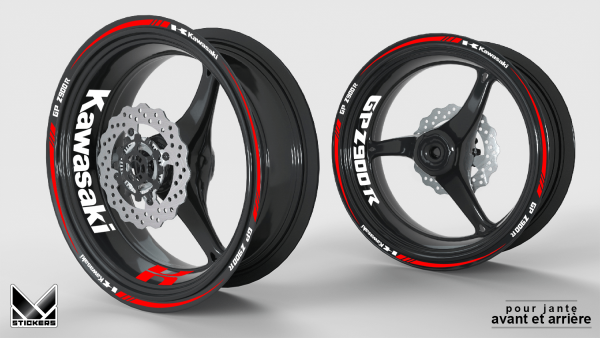 Kawasaki GPZ 900 R rim stickers