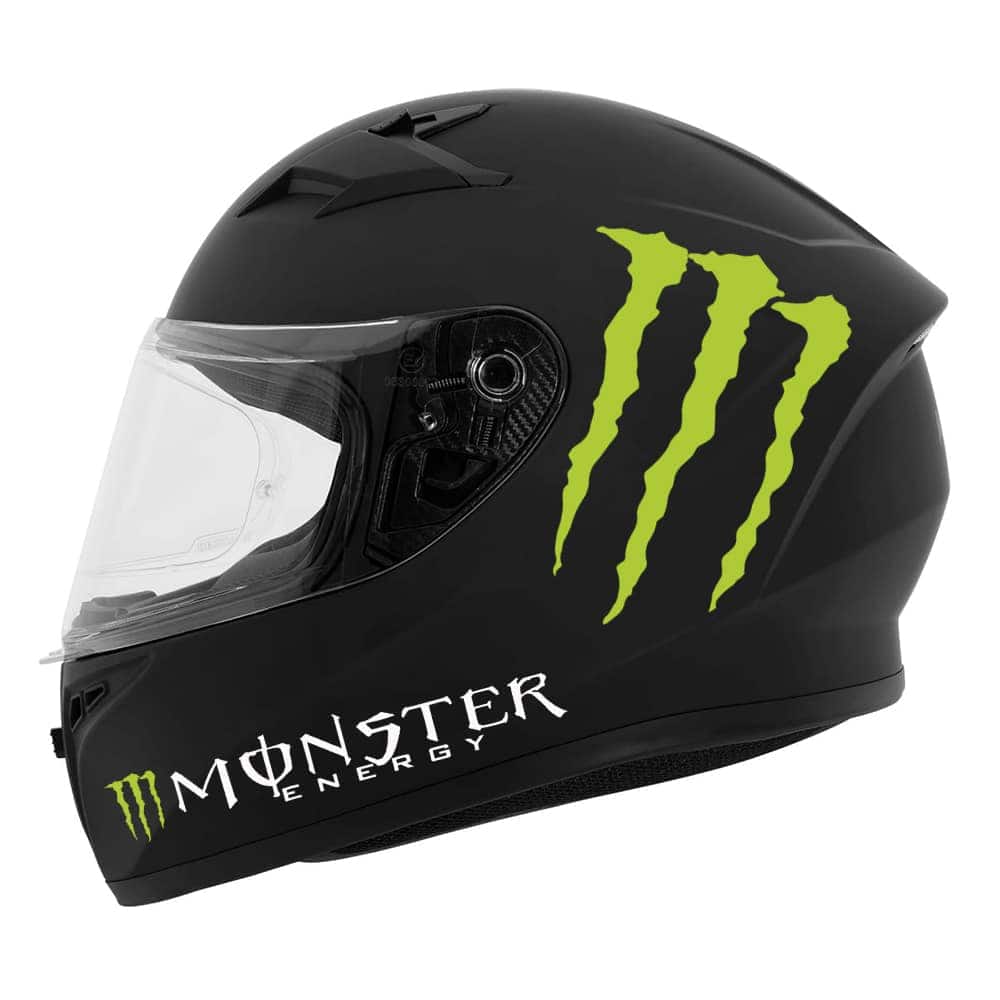 autocollant monster energy 1 moto , casque , stickers