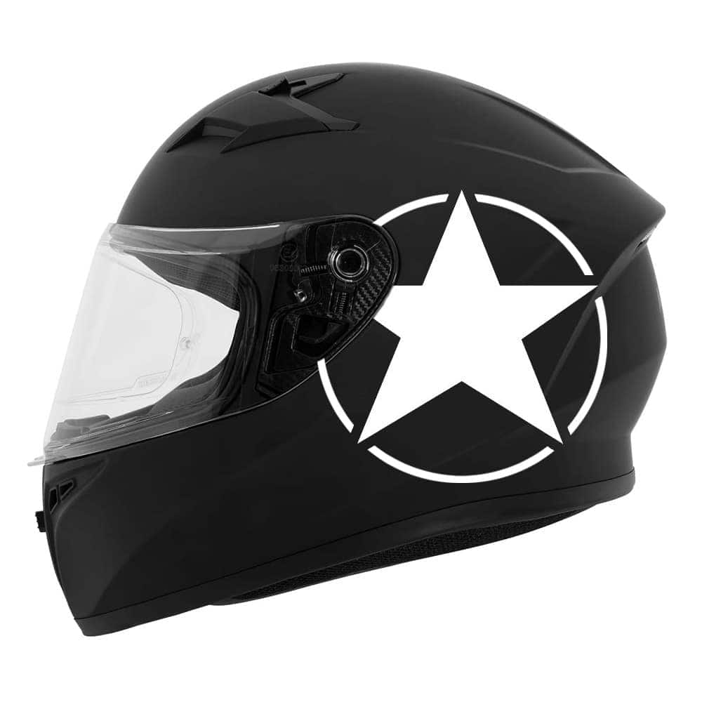 Stickers casque moto - Star - M-Stickers