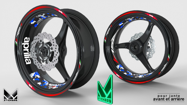 Stickers de jante Aprilia RSV4 - Luminescent (Déstockage)