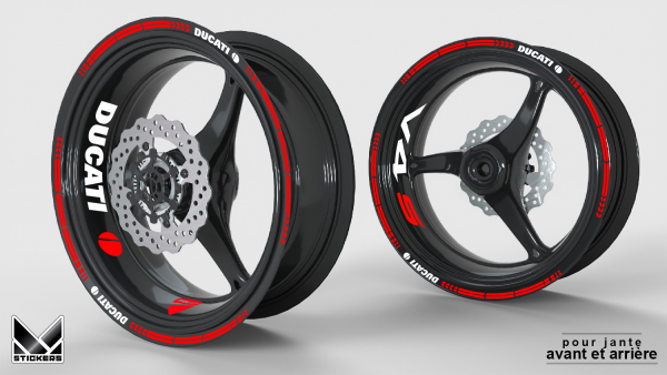 Ducati Multistrada V4S Stickers - Red (Closeout)