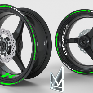 Decalcomanie cerchi Kawasaki Z800 – Verde Riflettente (Liquidazione)
