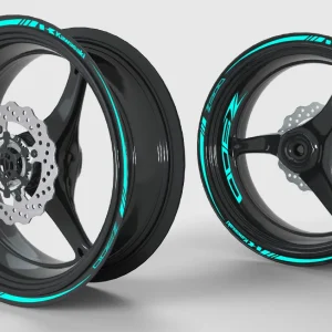 Stickers jantes Kawasaki Z900 – Cyan (Déstockage)