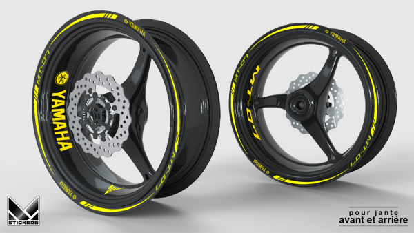 Decal per cerchi Yamaha MT 07 - FLUOR (Sconto)
