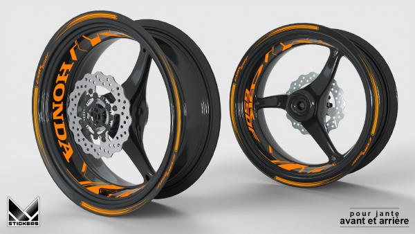 Honda CBR 650F Stickers - Fluorescent Orange (Closeout)