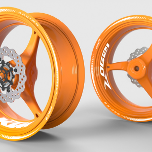 Stickers jantes KTM Superduke 1290 R – Blanc (Déstockage)