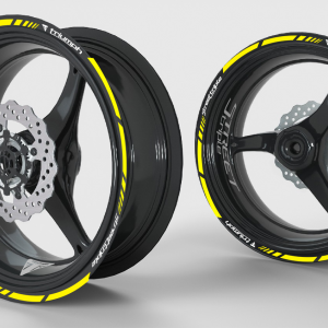 Stickers jante Triumph Street triple – Jaune/Gris (Déstockage)