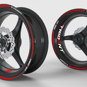 Decal per cerchi Triumph Trident – Bianco/Rosso  (Liquidazione)