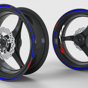 Stickers rim Yamaha R1  - Red/Blue (Destocking)