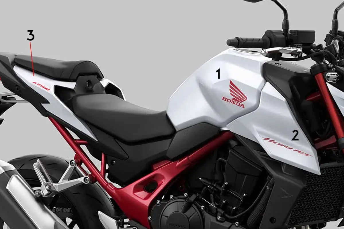 Original Stickers - Honda CB 750 Hornet 1 Original Stickers - Honda CB 750 Hornet