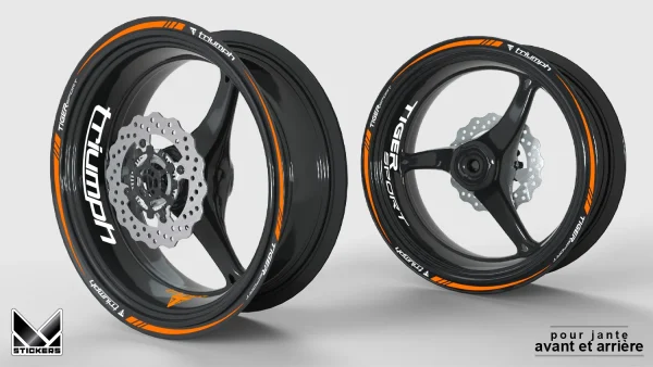 Stickers jante Triumph Tiger Sport 660 - Orange (Déstockage)