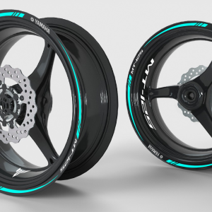 Stickers rim Yamaha MT -125 - Cyan (Destocking)