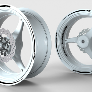 Stickers jante Suzuki GSR 750 – Blanc (Déstockage)