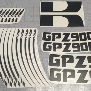 Decalcomanie cerchi Kawazaki GPZ 900 R – Nero (Svendita)