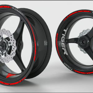 M-Stickers wheel rims Triumph Tiger 1200 GT – Grey and Red – Clearance Sale