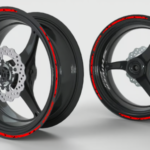 Stickers jante Aprilia Shiver 750 - Rouge et gris - Déstockage